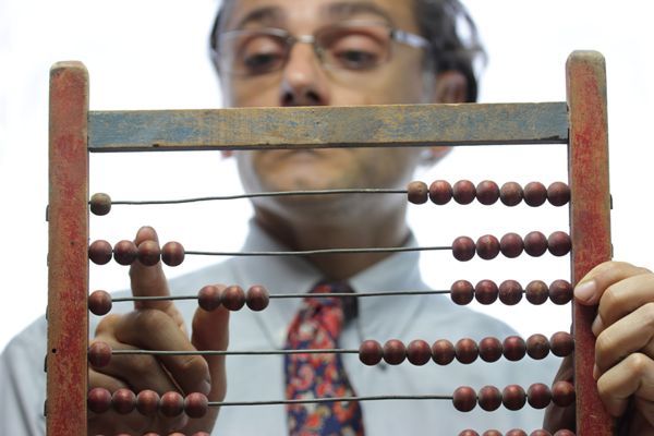 accountant with abacus